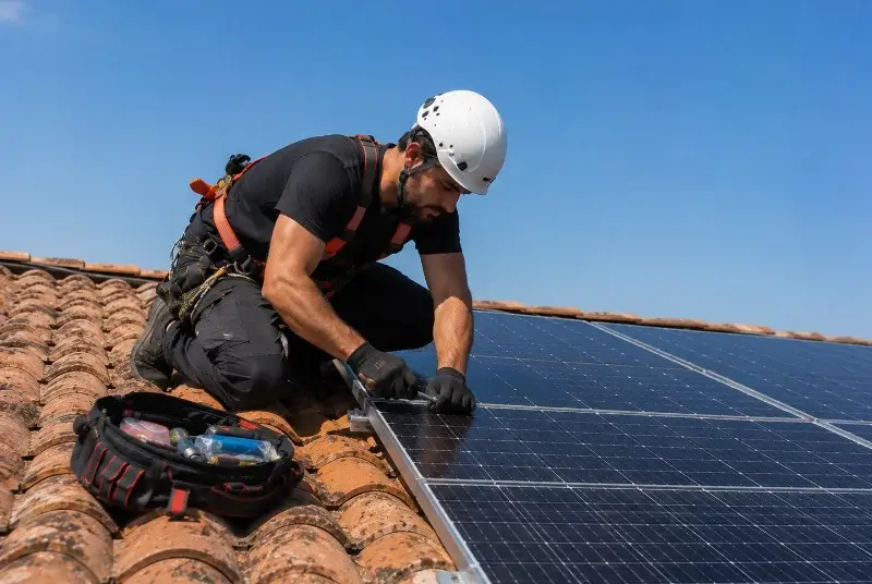 Maintenance et monitoring de panneaux solaires au Poizat-Lalleyriat